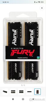 Kingston FURY 32GB KIT DDR4 3600MHz CL18 Beast Black 
 - 2