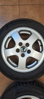 Škoda elektróny disky 5x100 pneu 185/60 R14 - 2