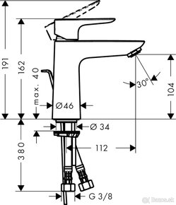 Umývadlová batéria Hansgrohe Talis E - 2