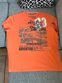 Tričko oranžové Camp David, 3XL - 2