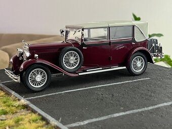 1:18 1932 ŠKODA 860 Cabriolet Closed - Burgundy - ABREX - 2