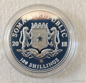 Investičné striebro 1 Oz Somálsky Leopard 2018 - 2