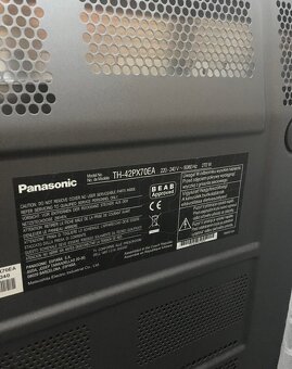 PREDAJ ČIERNY TELEVÍZOR PLAZMA PANASONIC VIERA BEZCHYBNÝ,DO - 2