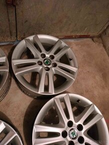 4ks alu disky orig. Škoda 5x100 r16 - 2