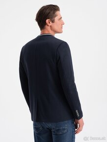 Ombre Clothing Pánsky blazer Nedor navy - 2