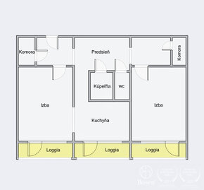 BOSEN | Výnimočný 2 izbový byt s 3x loggiou, 79m2. - 2