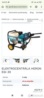 Elektrocentrála HERON 4.8Kw - 2