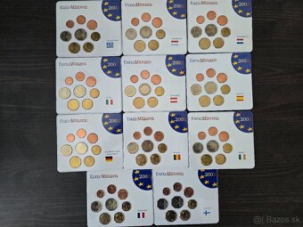 BU sady eurominci, euro mince 1 cent- 2€ nie PROOF - 2