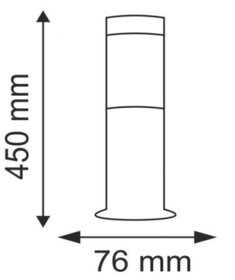 Záhradné stľpikové svetlo - 2