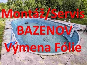 stavba bazénov, výmena fólie - 2