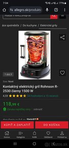 Kontaktný elektrický gril Rohnson R-2530 čierny 1500 W - 2