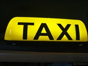 žltý ACCU svetelný TAXI transparent / strešník na batérie - 2