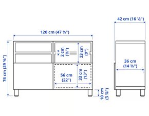 IKEA Besta - skrinka na TV - 2