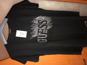 NOVÉ GUESS black tunikove tricko z visackami L - 2