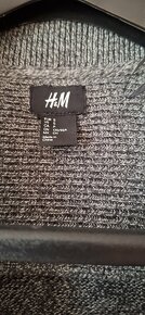 Pansky melirovany hrubší sveter H&M č.S - 2