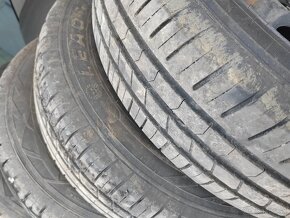 Plechové disky 5x100r14 + letné pneu 165/70r14 r.v. 2023 - 2