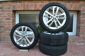 5x112 R17 Zimna sada Skoda Octavia 3 + 205/50 R17 Pirelli - 2