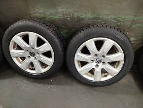 Predám tieto al.disky originál VW 5x112 R16 205/55 r16 - 2