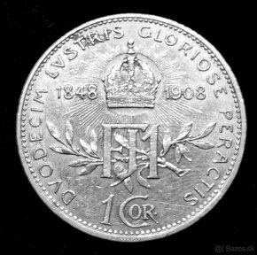 1 koruna 1908 jubileum František Josef I. - 2