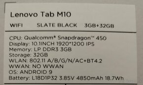 Lenovo Tab M10 - 2