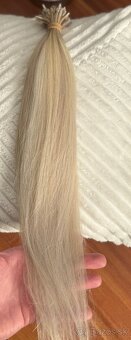 Ruske blond vlasy na predlzenie 65 -70 g dlzka 48-50 cm - 2