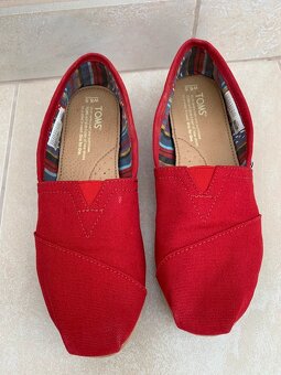 Damske espadrilky TOMS Red Canvas 37 - 2