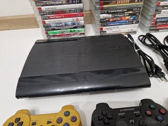 PS3 Super Slim 500GB + 4 ovládače a 77 hier (mega zbierka) - 2