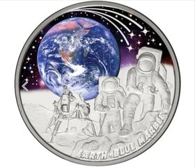 EARTH - BLUE MARBLE - 1oz - investičná minca - 2