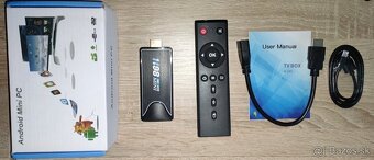 Android TV Stick H98 Mini (2GB/16GB) s BT ovladacom - 2