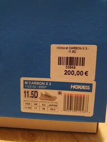 HOKA CARBON X3 EU46, UK11 - 2