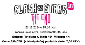 Clash of the stars 10 3x vstupenky - 2