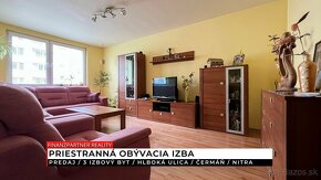 Veľkometrážny 3 izbový byt, 84 m2, Hlboká, Nitra - 2