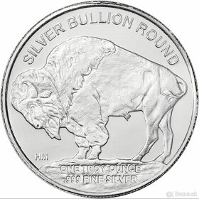 Investičné strieborné mince American Buffalo Silver round - 2