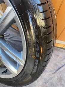 Predám letné pneu značky Pirelli  235/45 R18 + Alu disky WV - 2