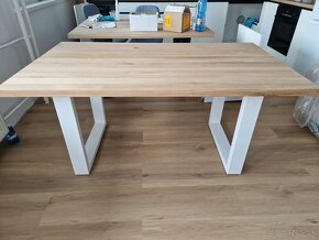 Masivny jedalensky dubovy stol - 140x90 cm - 2
