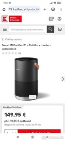 2x Čistička vzduchu smartmi P1 antracit - 2