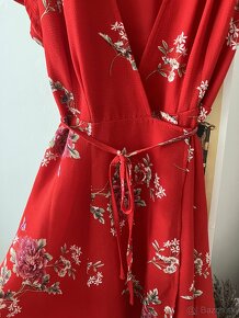Červené zavinovacie šaty - 2