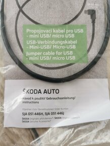 Škoda_prepojovací kábel Micro USB - USB - 2