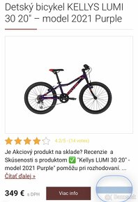 Bicykel Kellys Lumi 30 (kolesá 20”) - 2