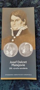 10 € euro minca PROOF Jozef Dekrét Matejovie - 2