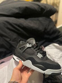 Air Jordan 4 Retro Black Canvas EU44 - 2