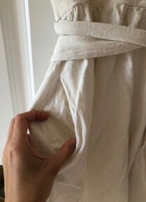 ——————Nové krémové ľanové šaty XS/S, 11.40 E———— - 2