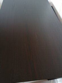 Rozkladací čierny stol Ikea + 2 stoličky - 2