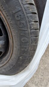 Zimne pneu 165/70 R14 + disky 5x100 - 2