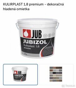 Jubizol - kurilplast 1.8 premium/dekoračná hladenná omietka - 2