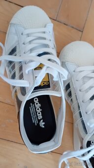 Biele tenisky Adidas Superstar veľ. 37 1/3 - 1x obuté - 2