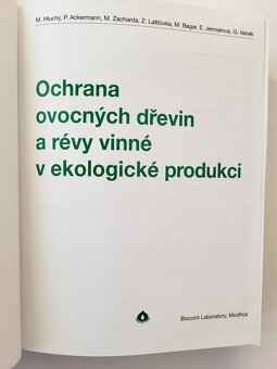 Ochrana ovocných dřevin a révy vinné v ekologické produkci - 2