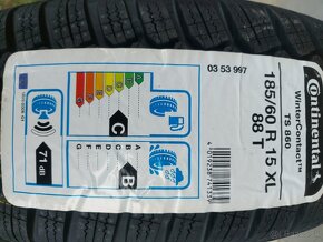 4ks NOVÉ 185/60 r15 CONTINENTAL TS860 - 2