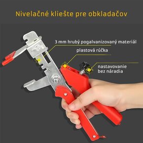 Nivelačné kliešte + separačné krížiky a klinky - 2