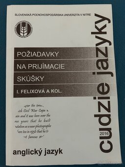 Kniha na prijímacie skúšky - SPU Nitra - 2